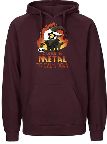 Metal Goat - metal, goat, ziege, relax, Heavy metal - Fairtrade Hoodie