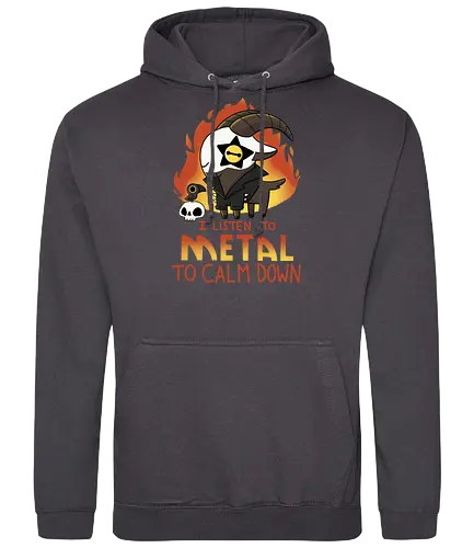 Metal Goat - metal, goat, ziege, relax, Heavy metal - Standard Hoodie