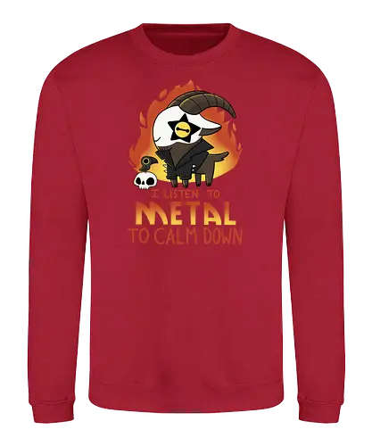 Metal Goat - metal, goat, ziege, relax, Heavy metal - Sweatshirt