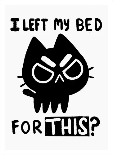 I left my bed for this