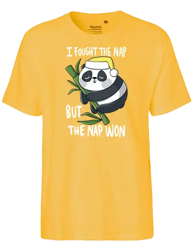 Sleepy Panda - nap, nickerchen, schlafen, panda - Fairtrade T-Shirt
