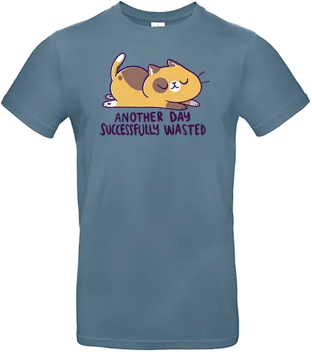 Another Day Successfully Wasted - cat, katze, chilled - Standard T-Shirt