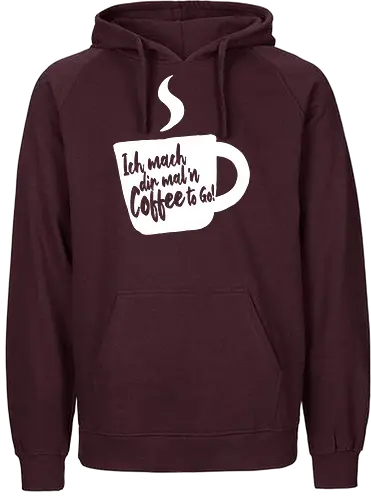 ToGo - kaffee, coffee, Coffee to go, cartoon - Fairtrade Hoodie