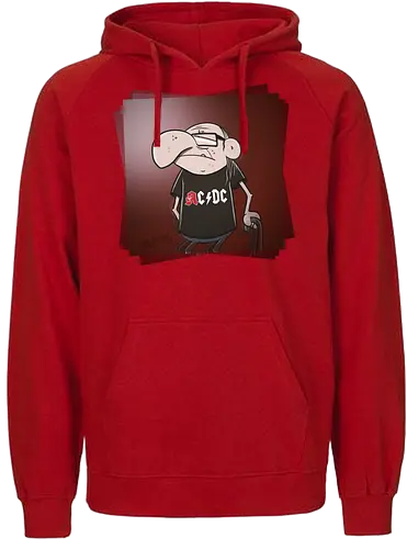 Angus Old - rock, music, rentner, comic, cartoon - Fairtrade Hoodie