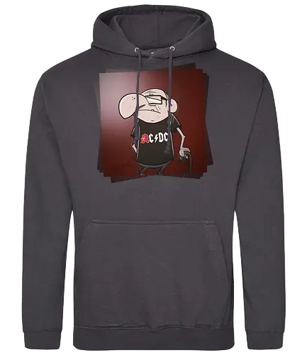 Angus Old - rock, music, rentner, comic, cartoon - Standard Hoodie