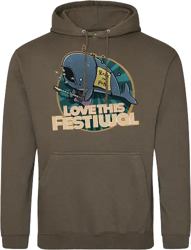 Festiwal - rock, music, festival, wal - Standard Hoodie