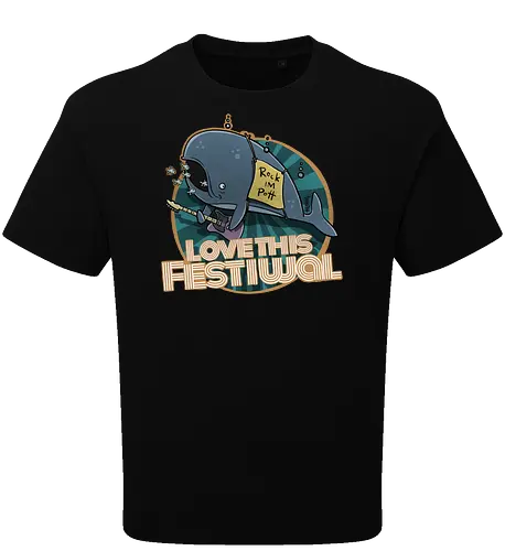Festiwal - rock, music, festival, wal - Oversize T-Shirt