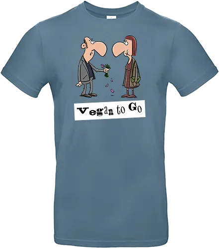 Vegan to Go - vegan, to go, blumen - Standard T-Shirt