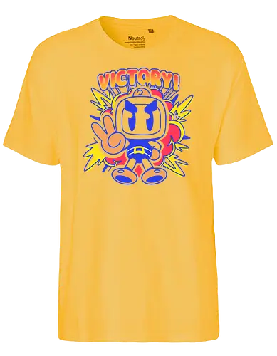 Bomber Victory - bomb, games, gaming, Retrogaming - Fairtrade T-Shirt