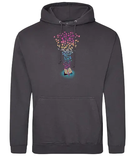 Origami of Books - buch, book, origami, kranich, träume, drms - Standard Hoodie