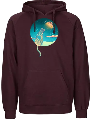 Moons of Orion - orion, moon, stars, cat, katze, sterne - Fairtrade Hoodie