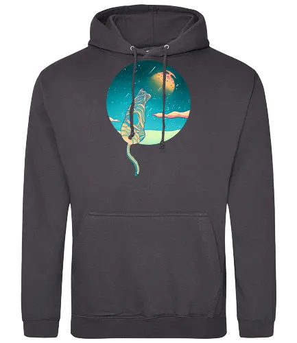 Moons of Orion - orion, moon, stars, cat, katze, sterne - Standard Hoodie