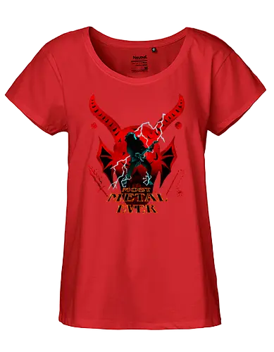 That's Why We Play - metal, Eddie, strange, thing, Hellfire - Fairtrade Girl Shirt