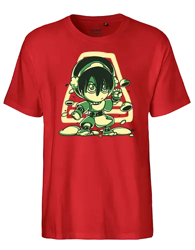 Cute earthbender - earth, Bending, avatar - Fairtrade T-Shirt