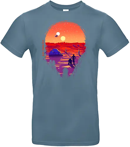 A Planet Far Far Away - space opera, space, silhouette - Standard T-Shirt