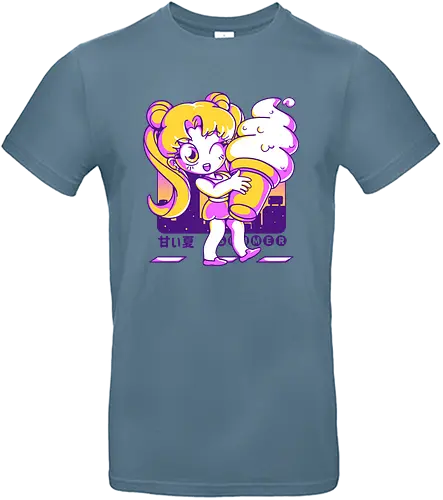 Sweet Summer - sailor, moon, summer, Magical Girl, icecrm - Standard T-Shirt