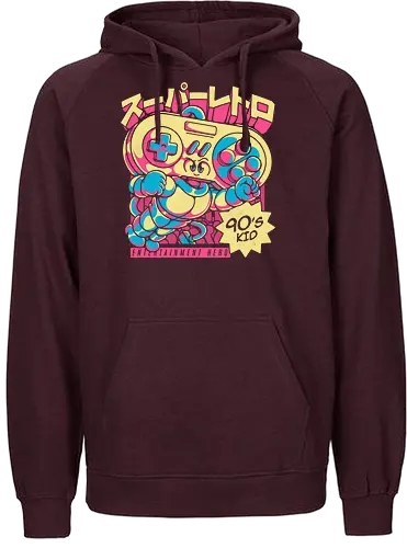 Super Retro - retro, controller, 90s, console, konsole, gaming - Fairtrade Hoodie