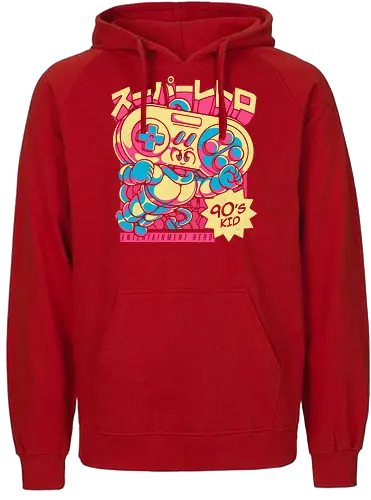 Super Retro - retro, controller, 90s, console, konsole, gaming - Fairtrade Hoodie