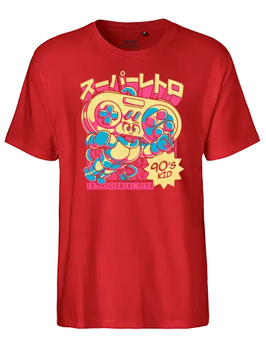 Super Retro - retro, controller, 90s, console, konsole, gaming - Fairtrade T-Shirt