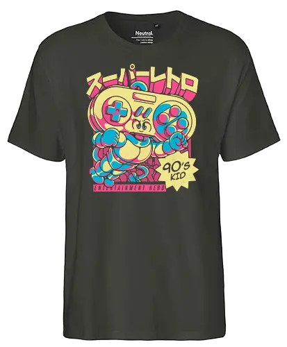 Super Retro - retro, controller, 90s, console, konsole, gaming - Fairtrade T-Shirt