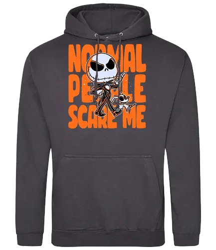 Normal People Scare Me - nightmare, jack, skeleton, christmas - Standard Hoodie