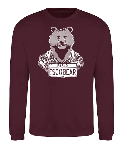 Pablo Escobear - bär, cocaine, drugs - Sweatshirt