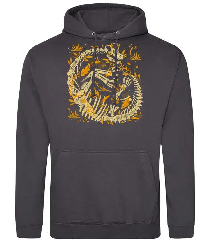 Jurassic Brachio - dino, dinosaur, fossil, skelett, skeleton - Standard Hoodie