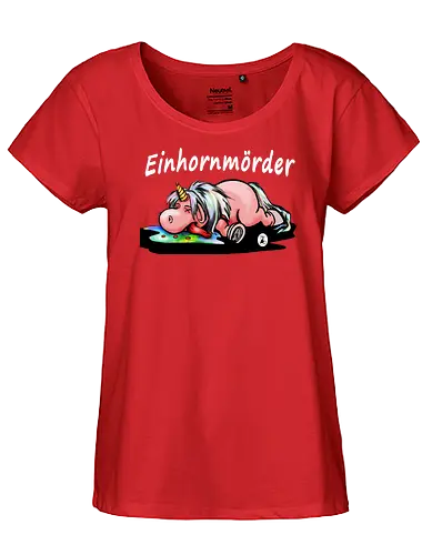 Leseratten Verlag - Einhornmörder - Leseratten Verlag, einhorn, Einhornmörder, fantasy, fun - Fairtrade Girl Shirt