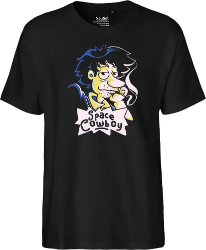 Stu Spiegel - space cowboy, bounty hunter, cowboy, anime, mashup, cartoon - Fairtrade T-Shirt