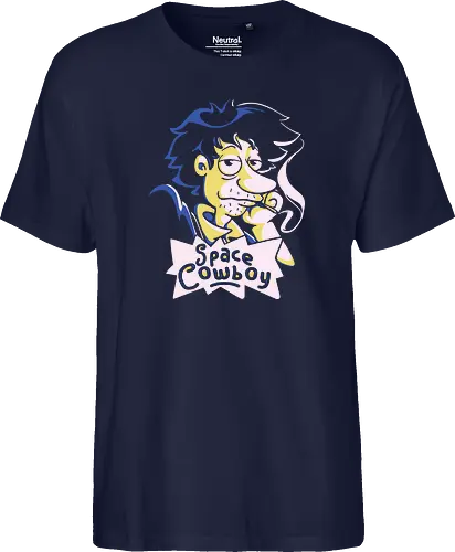 Stu Spiegel - space cowboy, bounty hunter, cowboy, anime, mashup, cartoon - Fairtrade T-Shirt