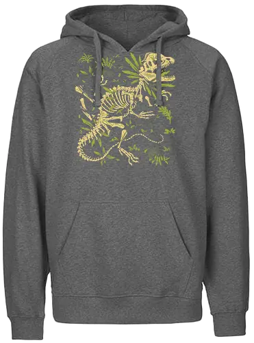 Dilophosaurus Fossils - dino, dinosaurier, jurassic - Fairtrade Hoodie