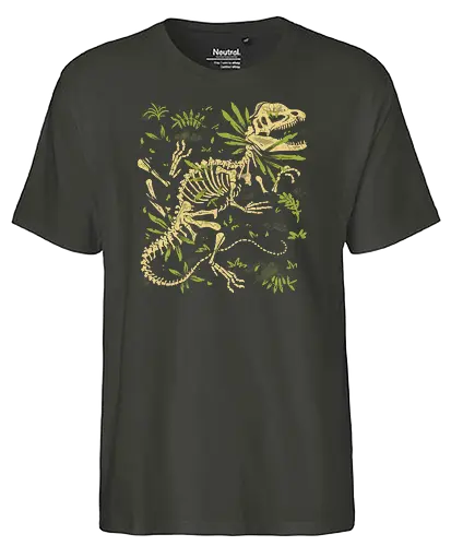 Dilophosaurus Fossils - dino, dinosaurier, jurassic - Fairtrade T-Shirt