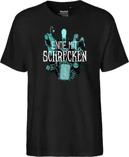 Ende mit Schrecken (Logo) - Ende mit schrecken, podriders, poComicast - Fairtrade T-Shirt