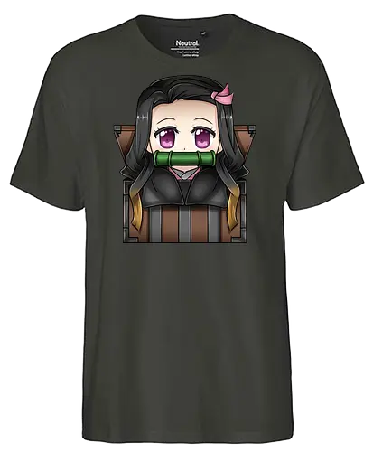 Nezuko - anime, manga, chibi, Slayer - Fairtrade T-Shirt