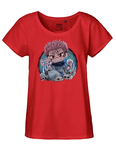 Sukuna - anime, chibi, char, Sakuna, Jujutsu - Fairtrade Girl Shirt