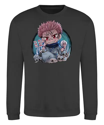Sukuna - anime, chibi, char, Sakuna, Jujutsu - Sweatshirt