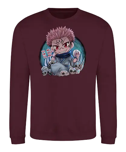 Sukuna - anime, chibi, char, Sakuna, Jujutsu - Sweatshirt
