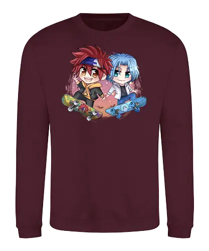 Reki und Langa - anime, Sk8, The infinity, chibi - Sweatshirt