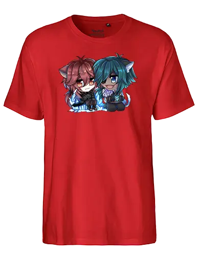 Kaeluc (Kaeya x Diluc) - chibi, gaming, Genshin, impact, gacha - Fairtrade T-Shirt