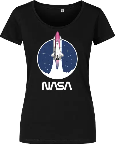 NASA - Pink Rocket - White Worm