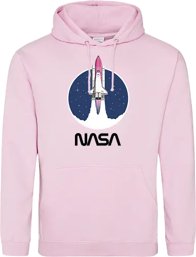 NASA - Pink Rocket - Black Worm