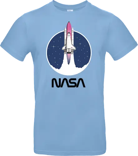 NASA - Pink Rocket - Black Worm