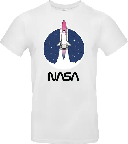 NASA - Pink Rocket - Black Worm