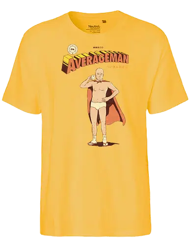 Averageman - comics, fun, Average, normal, superheld - Fairtrade T-Shirt