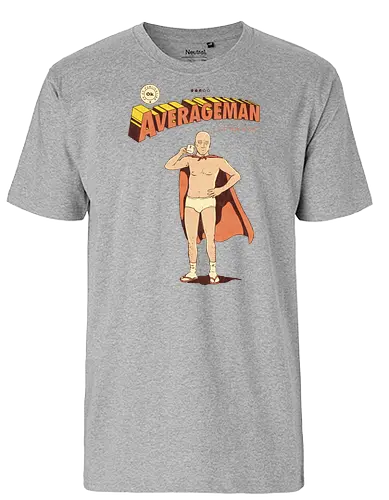 Averageman - comics, fun, Average, normal, superheld - Fairtrade T-Shirt