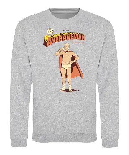 Averageman - comics, fun, Average, normal, superheld - Sweatshirt
