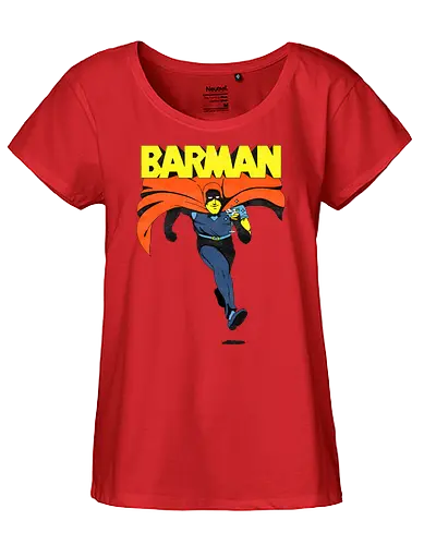 Barman - Barman, superheld, superhero, comic, fun, drink - Fairtrade Girl Shirt
