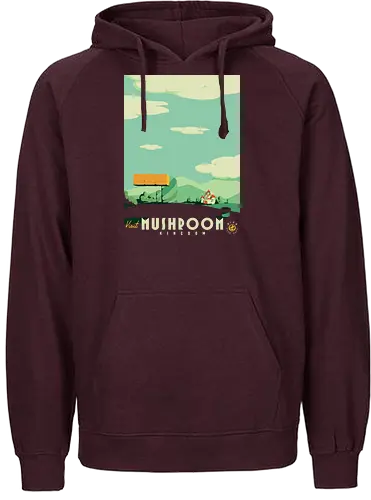 Visit Mushroom Kingdom - Visit, gaming, mushroom, kingdom, Console Gaming - Fairtrade Hoodie