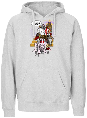 Are you a God? - god, war, mashup, gozer, buster, film, gaming - Fairtrade Hoodie