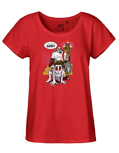 Are you a God? - god, war, mashup, gozer, buster, film, gaming - Fairtrade Girl Shirt
